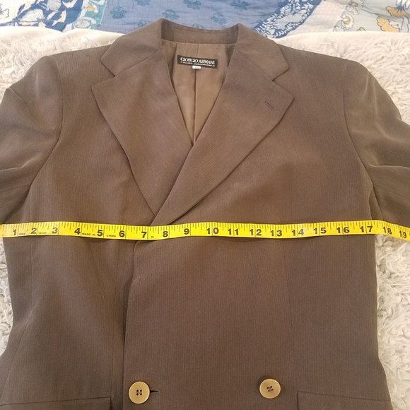 SILK! FULL SUIT PANTSUIT ARMANI LONGLINE BLAZER TROUSERS PANTS MATCHING SET - Picture 4 of 8